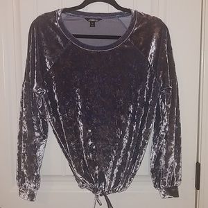 Project Runway Blue Velvet Sweatshirt